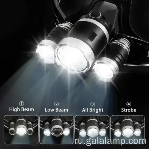 Ультра-яркий адаптационный фонарик с светодиодом T6